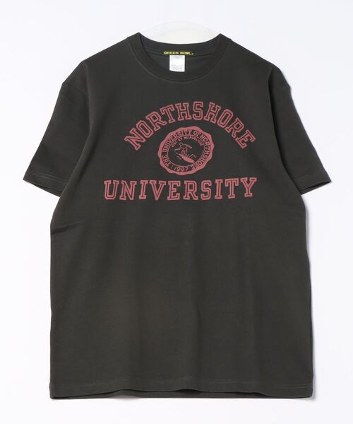 【日本製】グリーンボウル 【GREEN BOWL】Organic CottonT-shirts (C柄 NORTHE SHORE）（Tシャツ/カットソー）｜GREEN BOWL（グリーンボウル）