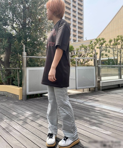 【日本製】グリーンボウル 【GREEN BOWL】Organic CottonT-shirts (C柄 NORTHE SHORE）（Tシャツ/カットソー）｜GREEN BOWL（グリーンボウル）