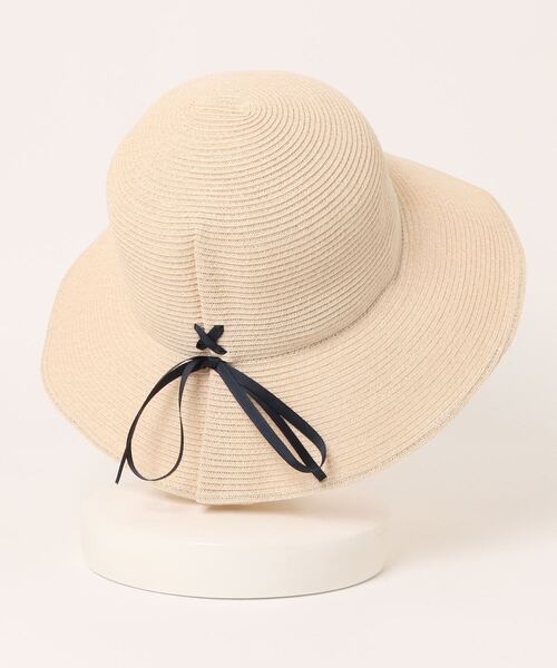 polcadot（ポルカドット）の「ソフトペーパーリボンハット（ハット・レディース・ブラック/ベージュ/キャメル・FREE）」の5枚目の写真