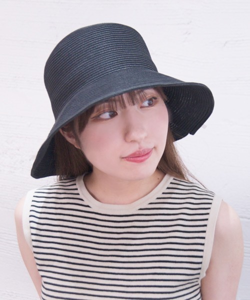 【セール】ソフトペーパーリボンハット（ハット）｜polcadot（ポルカドット）