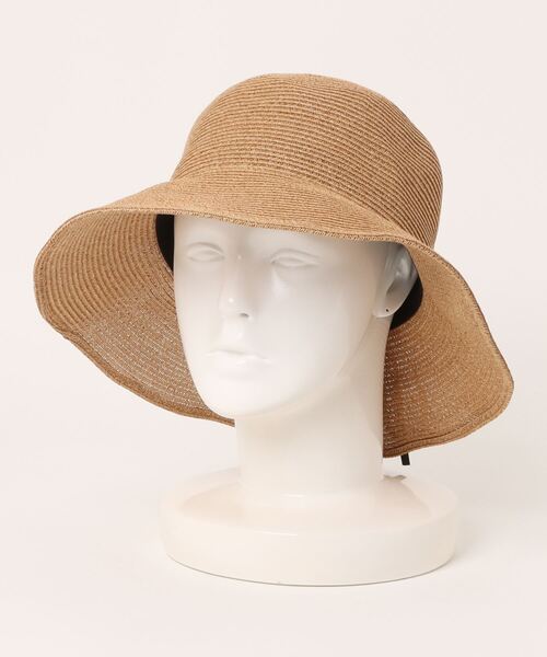 polcadot（ポルカドット）の「ソフトペーパーリボンハット（ハット・レディース・ブラック/ベージュ/キャメル・FREE）」の8枚目の写真