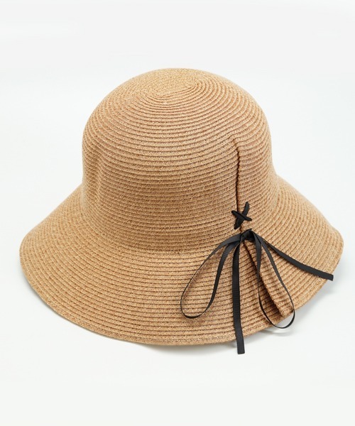 polcadot（ポルカドット）の「ソフトペーパーリボンハット（ハット・レディース・ブラック/ベージュ/キャメル・FREE）」の16枚目の写真