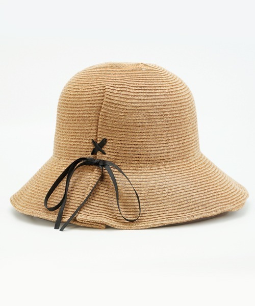 polcadot（ポルカドット）の「ソフトペーパーリボンハット（ハット・レディース・ブラック/ベージュ/キャメル・FREE）」の14枚目の写真