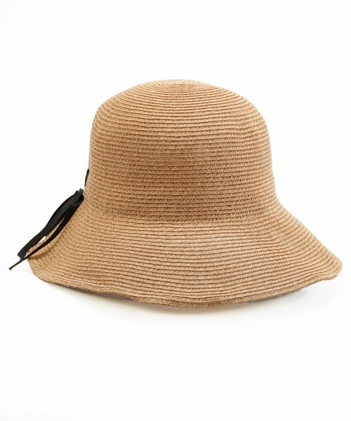 polcadot（ポルカドット）の「ソフトペーパーリボンハット（ハット・レディース・ブラック/ベージュ/キャメル・FREE）」の15枚目の写真