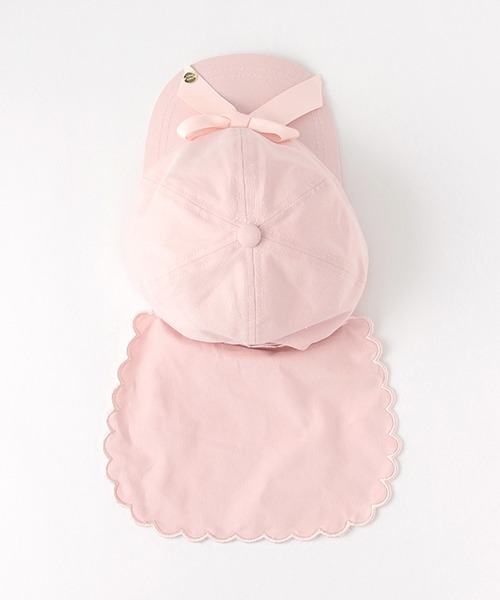 petit main(プティマイン)の「ガーリーリボンキャップ(キャップ・キッズ・クリーム/ライトピンク/ブルー・54cm/50cm/52cm)」の21枚目の写真