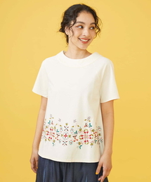 Jocomomola | Enredadera フラワー刺繍Tシャツ(Tシャツ/カットソー)