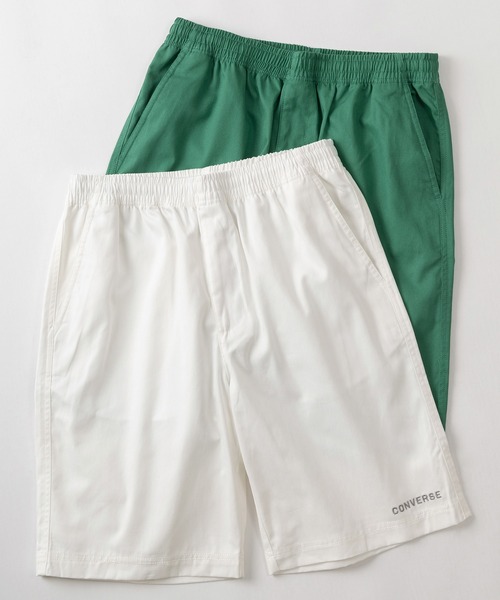 CONVERSE（コンバース）の「【CONVERSE/コンバース】ブランドネーム ワンポイントロゴ刺繍デザイン コットンツイル ショーツ/ハーフパンツ（その他パンツ・メンズ・ネイビー/ブラック/ライトグリーン/ホワイト/ベージュ/サックスブルー/イエロー/カーキ・M/XL/L）」の2枚目の写真