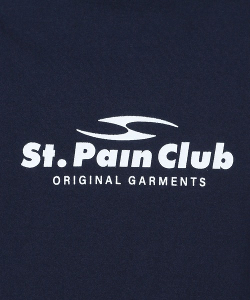 [SAINTPAIN]SPハートエンブレムロゴ ライン入りポロシャツ SAINT PAIN/CLUB Mesh polo Tee (BLACK) | BINGOST