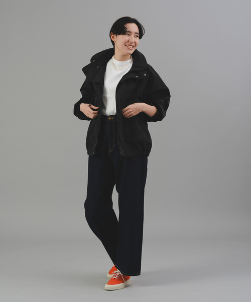 OUTDOOR PRODUCTS(アウトドアプロダクツ)の「≪追加分 2≫LEE 別注ハイウエストルーズデニム(デニムパンツ・レディース・ネイビー・X-SMALL/SMALL/MEDIUM)」の2枚目の写真