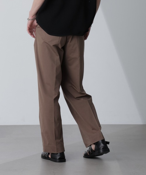 NANO universe（ナノユニバース）の「「AIR PASSAGE」テーパードイージーパンツ（セットアップ可）（その他パンツ・メンズ・ネイビー/ライトブラウン/ブラック・M/L/XL）」の5枚目の写真