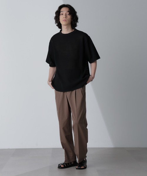 NANO universe（ナノユニバース）の「「AIR PASSAGE」テーパードイージーパンツ（セットアップ可）（その他パンツ・メンズ・ネイビー/ライトブラウン/ブラック・M/L/XL）」の10枚目の写真