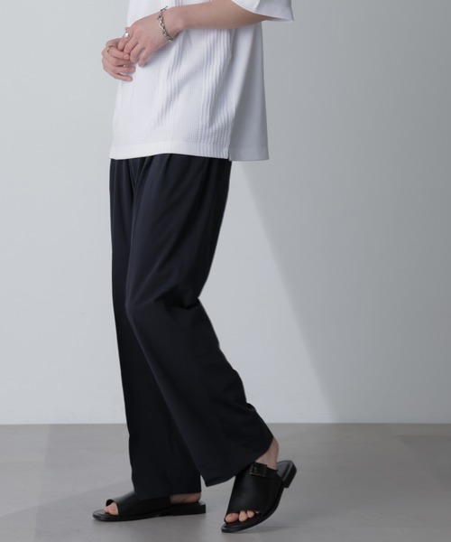 NANO universe（ナノユニバース）の「「AIR PASSAGE」テーパードイージーパンツ（セットアップ可）（その他パンツ・メンズ・ネイビー/ライトブラウン/ブラック・M/L/XL）」の12枚目の写真