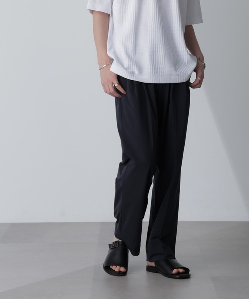 NANO universe（ナノユニバース）の「「AIR PASSAGE」テーパードイージーパンツ（セットアップ可）（その他パンツ・メンズ・ネイビー/ライトブラウン/ブラック・M/L/XL）」の13枚目の写真