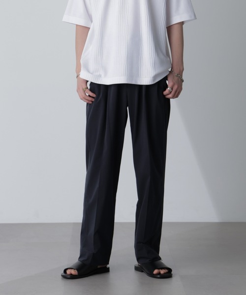 NANO universe（ナノユニバース）の「「AIR PASSAGE」テーパードイージーパンツ（セットアップ可）（その他パンツ・メンズ・ネイビー/ライトブラウン/ブラック・M/L/XL）」の14枚目の写真