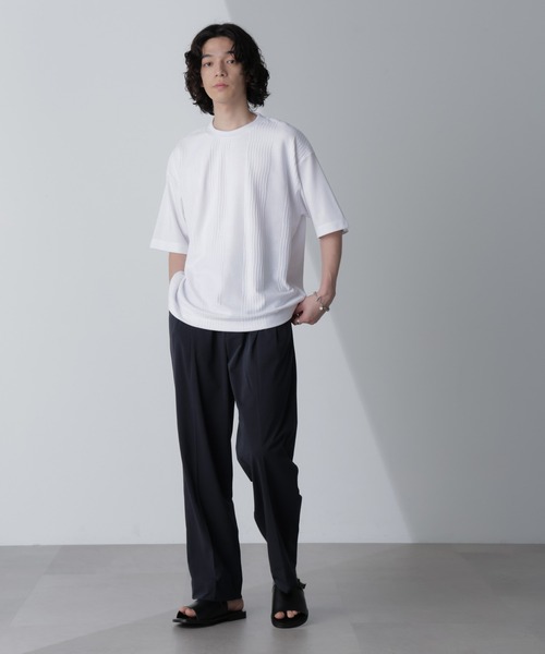 NANO universe（ナノユニバース）の「「AIR PASSAGE」テーパードイージーパンツ（セットアップ可）（その他パンツ・メンズ・ネイビー/ライトブラウン/ブラック・M/L/XL）」の15枚目の写真