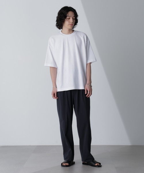 NANO universe（ナノユニバース）の「「AIR PASSAGE」テーパードイージーパンツ（セットアップ可）（その他パンツ・メンズ・ネイビー/ライトブラウン/ブラック・M/L/XL）」の16枚目の写真