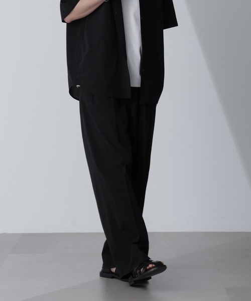 NANO universe（ナノユニバース）の「「AIR PASSAGE」テーパードイージーパンツ（セットアップ可）（その他パンツ・メンズ・ネイビー/ライトブラウン/ブラック・M/L/XL）」の19枚目の写真