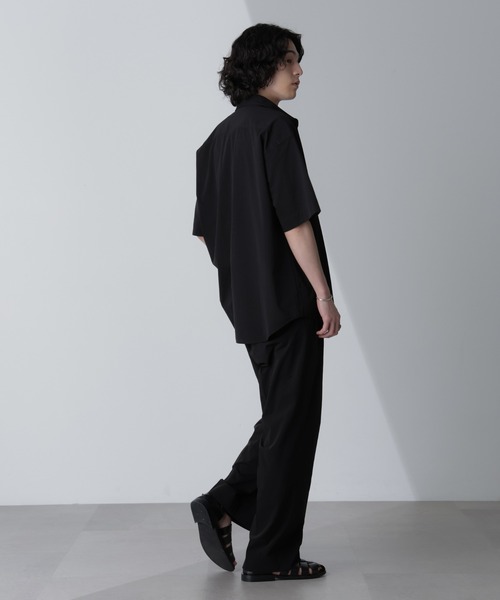 NANO universe（ナノユニバース）の「「AIR PASSAGE」テーパードイージーパンツ（セットアップ可）（その他パンツ・メンズ・ネイビー/ライトブラウン/ブラック・M/L/XL）」の22枚目の写真