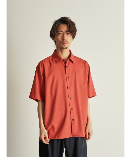 CUSTOM CULTURE（カスタムカルチャー）の「【Custom Culture】ポリレーヨンTWILLショートスリーブシャツ（シャツ/ブラウス・メンズ・ベージュ系その他/ブラウン/ブラック/ライトグレー/オレンジ系・3/2/4）」の5枚目の写真