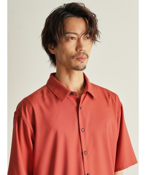 CUSTOM CULTURE（カスタムカルチャー）の「【Custom Culture】ポリレーヨンTWILLショートスリーブシャツ（シャツ/ブラウス・メンズ・ベージュ系その他/ブラウン/ブラック/ライトグレー/オレンジ系・3/2/4）」の8枚目の写真