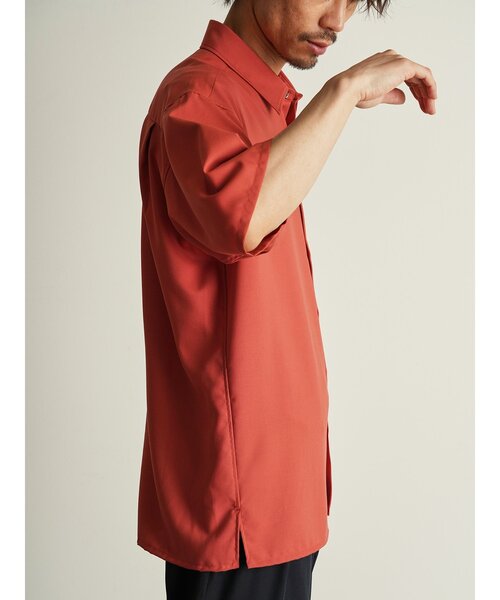 CUSTOM CULTURE（カスタムカルチャー）の「【Custom Culture】ポリレーヨンTWILLショートスリーブシャツ（シャツ/ブラウス・メンズ・ベージュ系その他/ブラウン/ブラック/ライトグレー/オレンジ系・3/2/4）」の9枚目の写真