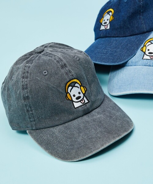 FREAK'S STORE(フリークスストア)の「matsui×FREAK'S STORE/マツイ×フリークスストア 別注「ミュージック」ワンポイント 6パネル 刺繍キャップ(キャップ・メンズ・グレー/ブラック/ホワイト・フリ-)」の1枚目の写真