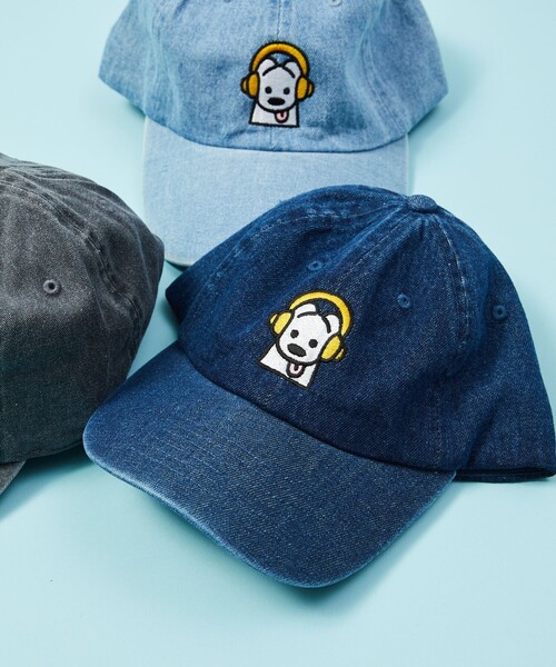 FREAK'S STORE(フリークスストア)の「matsui×FREAK'S STORE/マツイ×フリークスストア 別注「ミュージック」ワンポイント 6パネル 刺繍キャップ(キャップ・メンズ・グレー/ブラック/ホワイト・フリ-)」の2枚目の写真