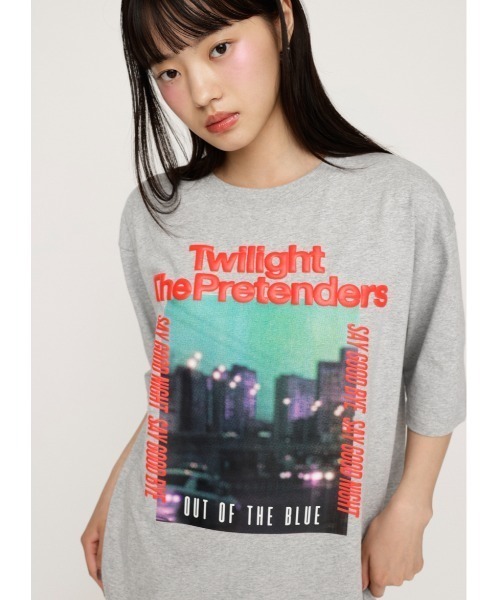 SLY(スライ)の「FOAM LOGO PHOTO T/SH フォーム ロゴ フォト ティーシャツ(Tシャツ/カットソー・レディース・ホワイト/ピンク/ブラック/杢グレー・FREE)」の3枚目の写真