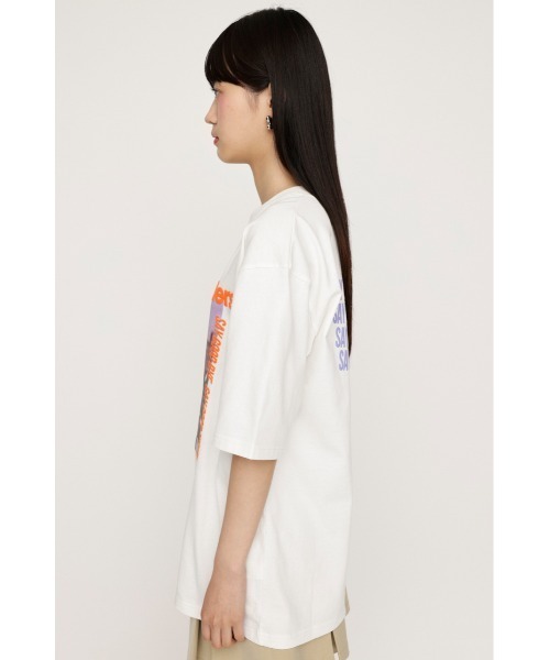 SLY(スライ)の「FOAM LOGO PHOTO T/SH フォーム ロゴ フォト ティーシャツ(Tシャツ/カットソー・レディース・ホワイト/ピンク/ブラック/杢グレー・FREE)」の22枚目の写真