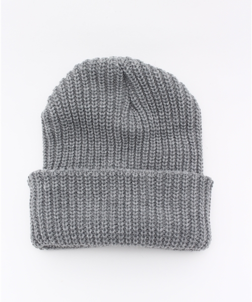 AMERICAN RAG CIE（アメリカンラグシー）の「AMERICAN RAG CIE ビックワッチキャップ(MADE IN USA) /  104-AFA-SB153-0101-US（ニットキャップ/ビーニー・メンズ・バーガンディー/ブラック/ライトグレー・FREE）」の4枚目の写真