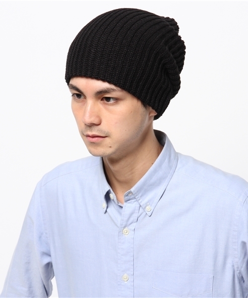 AMERICAN RAG CIE（アメリカンラグシー）の「AMERICAN RAG CIE ビックワッチキャップ(MADE IN USA) /  104-AFA-SB153-0101-US（ニットキャップ/ビーニー・メンズ・バーガンディー/ブラック/ライトグレー・FREE）」の7枚目の写真