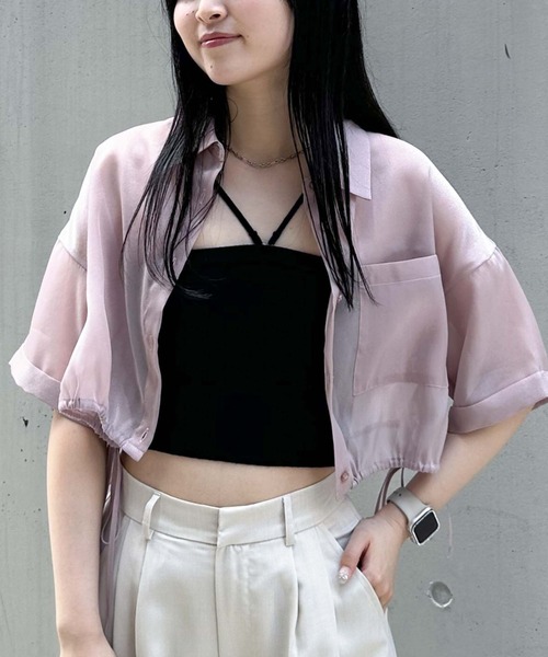 archives（アルシーヴ）の「クロップドドロスシアーシャツ