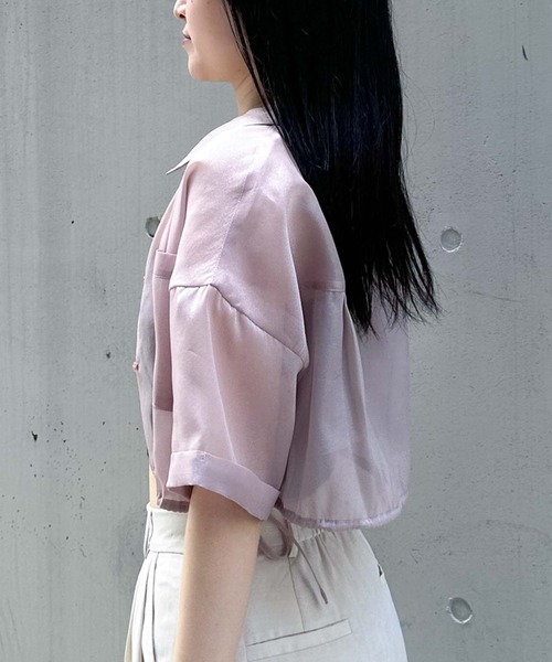 トップス archive sixh. Amazon | [アルシーヴ] 2WAY ZIPパフスリ畦ニット ORANGE M