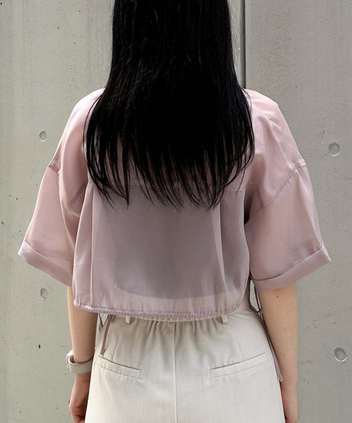 archives（アルシーヴ）の「クロップドドロスシアーシャツ