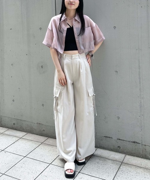 トップス archive sixh. archives（アルシーヴ）の「クロップドドロスシアーシャツ