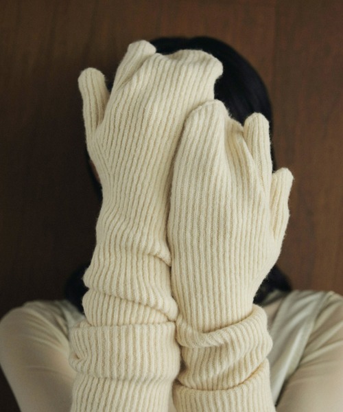 【セール】Rib Knit Armwarmers（ネックウォーマー/スヌード）｜anuke（アンヌーク）