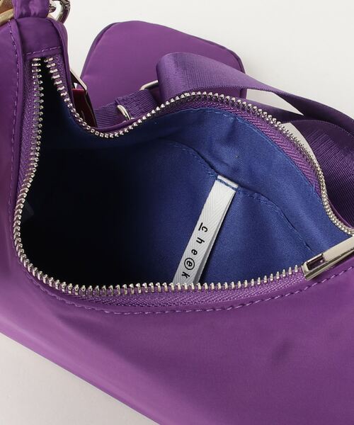 COMMON WARE（コモンウェアー）の「EM:cheek  チーク　square shoulder  スクエアショルダー（ショルダーバッグ・レディース・パープル/ブラック/アイボリー・FREE）」の19枚目の写真