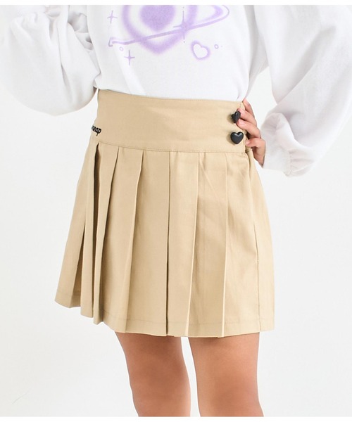 FENDI kids プリーツスカート ベージュ WOMENS ウールライクプリーツスカート ベージュ/072244380