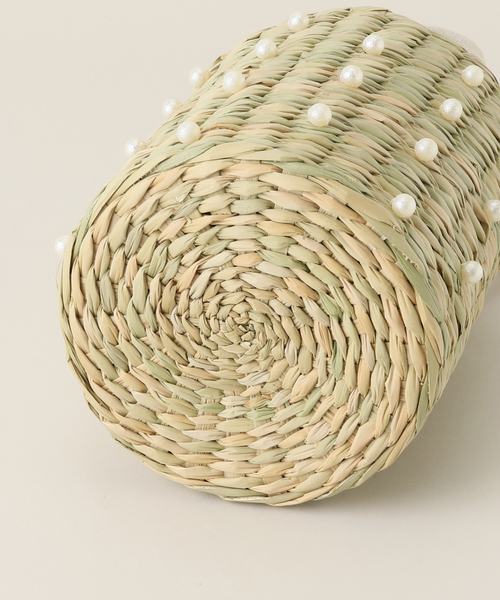 MIAN （ミアン）の「MIAN/ミアン パールカゴBAG（かごバッグ・レディース・ブラック/アイボリー・FREE）」の11枚目の写真