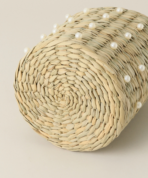 MIAN （ミアン）の「MIAN/ミアン パールカゴBAG（かごバッグ・レディース・ブラック/アイボリー・FREE）」の10枚目の写真