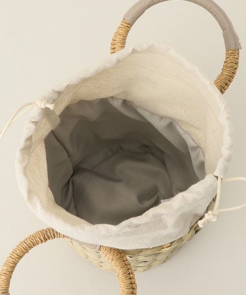 MIAN （ミアン）の「MIAN/ミアン パールカゴBAG（かごバッグ・レディース・ブラック/アイボリー・FREE）」の8枚目の写真