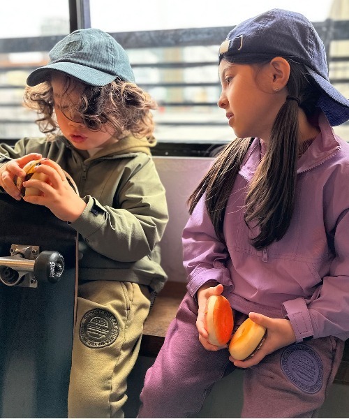 GROOVY COLORS（グルービーカラーズ）の「GRVY Cap（キャップ・キッズ・アイボリー/ネイビー/ダークグリーン・MEDIUM/LARGE）」の8枚目の写真