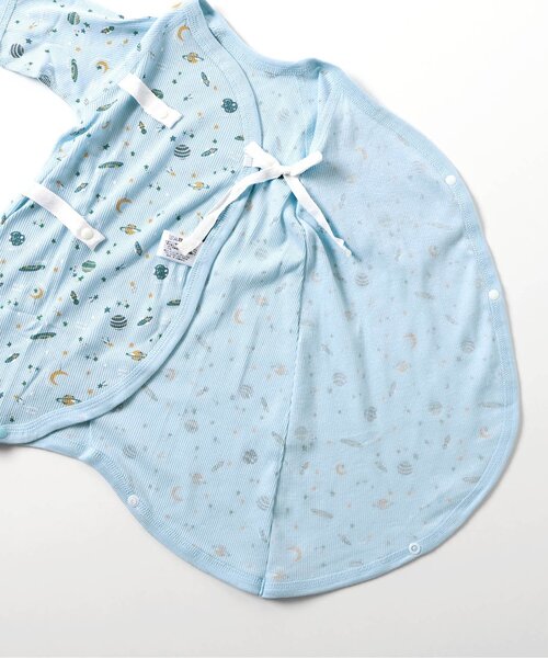 apres les cours（アプレレクール）の「リブベビーコンビ肌着（肌着・キッズ・キナリ/アイボリー/サックスブルー/オフホワイト・60/70）」の10枚目の写真