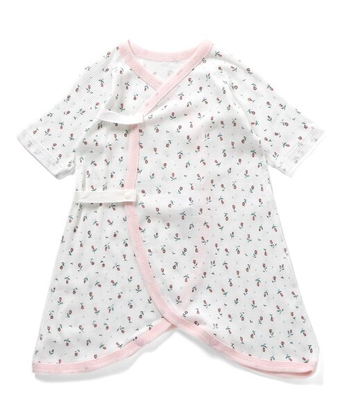 apres les cours（アプレレクール）の「リブベビーコンビ肌着（肌着・キッズ・キナリ/アイボリー/サックスブルー/オフホワイト・60/70）」の12枚目の写真