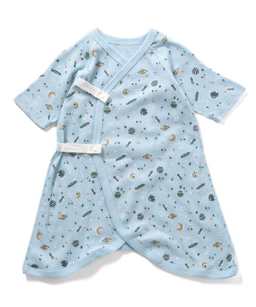 apres les cours（アプレレクール）の「リブベビーコンビ肌着（肌着・キッズ・キナリ/アイボリー/サックスブルー/オフホワイト・60/70）」の13枚目の写真