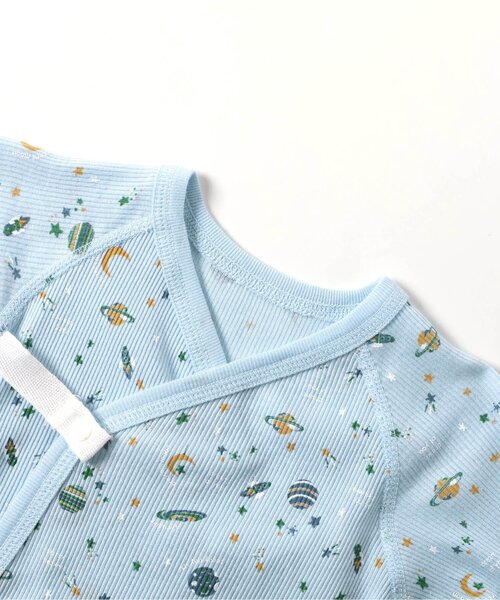 apres les cours（アプレレクール）の「リブベビーコンビ肌着（肌着・キッズ・キナリ/アイボリー/サックスブルー/オフホワイト・60/70）」の15枚目の写真