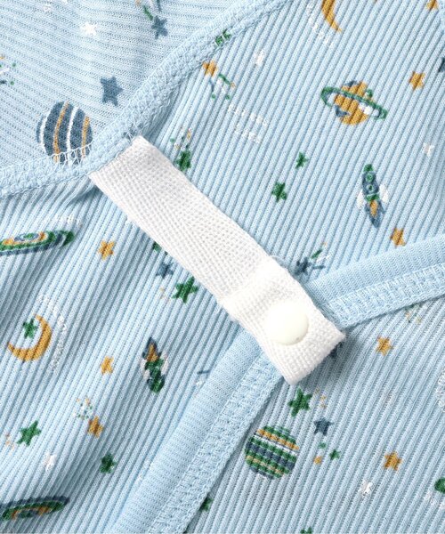 apres les cours（アプレレクール）の「リブベビーコンビ肌着（肌着・キッズ・キナリ/アイボリー/サックスブルー/オフホワイト・60/70）」の16枚目の写真