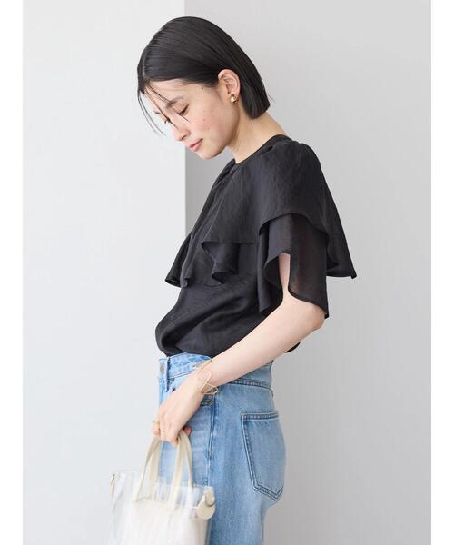 AMERICAN HOLIC(アメリカンホリック)の「接触冷感シアーフリルブラウス(シャツ/ブラウス・レディース・ブラック/ドット・M/L)」の17枚目の写真