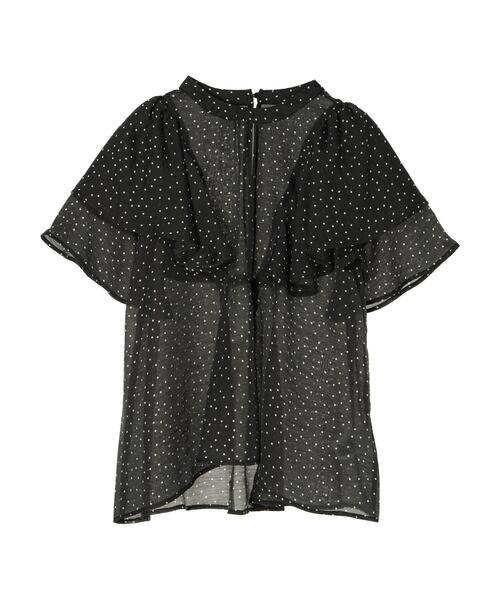 AMERICAN HOLIC(アメリカンホリック)の「接触冷感シアーフリルブラウス(シャツ/ブラウス・レディース・ブラック/ドット・M/L)」の21枚目の写真