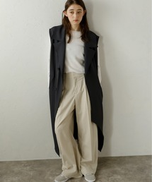 MINERTE | 【MINERTE】cut out tailored gilet / 裾カットアウトテーラードジレ(ベスト)